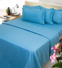 Royal Blue Cotton Bedding Set 6