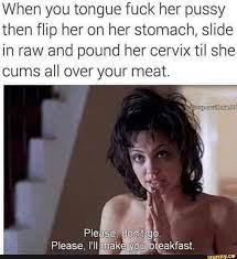 Pound her cervix