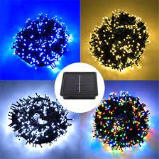 solar string lights multi color 32m 300