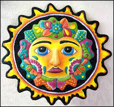 Metal Sun 3 Color Choices Wall Hanging
