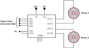 schematic of l293d motor driver