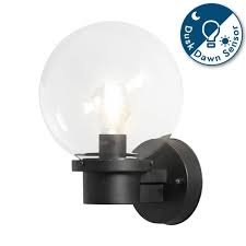 Black Ip44 Outdoor Sensor Wall Light