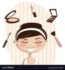 makeup cartoons royalty free vector