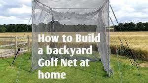 how to build a backyard golf net at