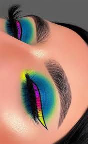 best eye makeup looks for 2021 neon liner