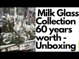 60 Year Collection Of Milk Glass Join