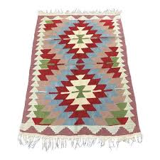 handmade flat woven wool kilim rug