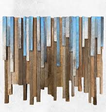 Melting Ice Reclaimed Rustic Wood Wall