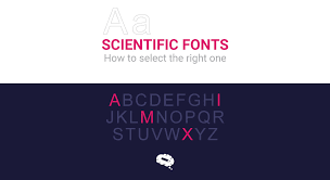 scientific fonts how to select the
