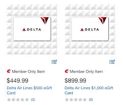 great deal on delta gift cards 10 off