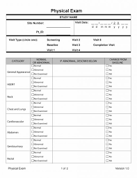 43 Physical Exam Templates Forms Male Female
