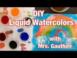 Mix Your Own Liquid Watercolor Paint