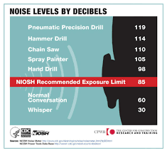 Cdc Infographic Noise Noise Levels By Decibels Niosh