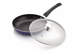 Non Stick Fry Pan With Glass Lid For Home