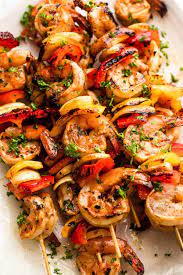 marinated grilled shrimp kabobs recipe
