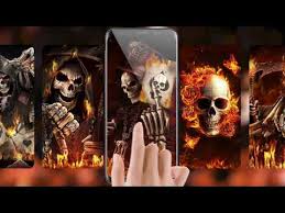 Find the best skull wallpapers for laptops on getwallpapers. Flame Skull Live Wallpaper Apps On Google Play