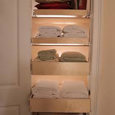 Generally, the top shelf is always a fixed shelf, meaning it is part of the structure of the organization adjustable shelves are the most common type of shelf used in custom closet systems. Pull Out Shelves Storage Closet Ideas Photos Houzz