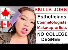 skills jobs in canada esthetician