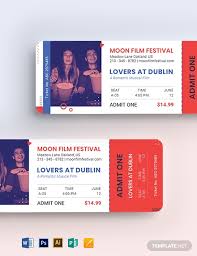 Date Night Movie Ticket Template Word Psd Apple Pages