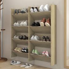 Adkins Wooden Wall Mounted Shoe Storage