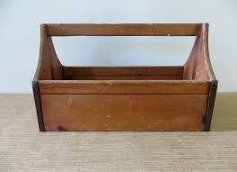 Vintage Wood Tool Box Large Rustic