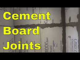 taping cement board joints step by step