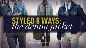 how to wear a denim jacket for men