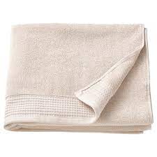 Bath towel, VINARN, light grey, 70x140 cm - IKEA