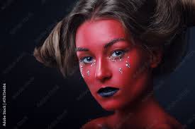 devil makeup fashion art design