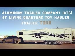 living quarters toy hauler tour
