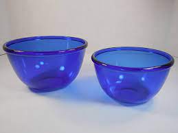 Vintage Cobalt Blue Glass Nesting