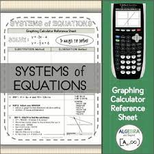 Graphing Calculator Reference Sheet