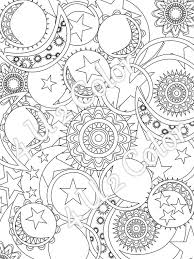 Our moon is a fascinating subject! Sun Moon Stars 1 Coloring Page Sun Moon Stars Etsy