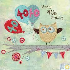 At least you're not still climbing it. Greeting Cards Party Supply Happy 40th Birthday Birthday Greetings Card Owl Home Garden
