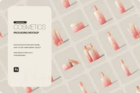 cosmetic packaging mockup pack design