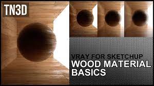 how to create wood material with vray