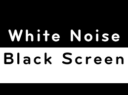 white noise black screen sleep study