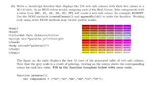 Javascript Colors And Tables Stack Overflow