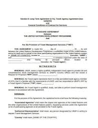 10 travel agency service agreement