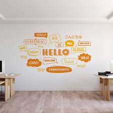 Office Wall Decal Hello Decal Office