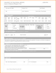 Leave Of Absence Request Form Template Barca Fontanacountryinn Com