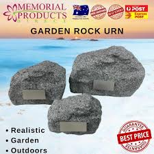 resin rock pet garden urn ebay