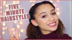 If you trust yourself and want to try something different with your hair, you should check these latest and very beautiful short hairstyles for girls. 5 Minute Hairstyles For Curly Haired Girls Youtube