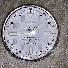 New Breitling Dealer Wall Clock White