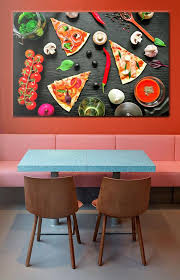 Pizza Canvas Pizza Art Kitchen Wall