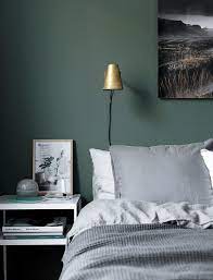 green wall bedroom interior bedroom