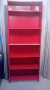 ikea billy bookcase in red plus wall