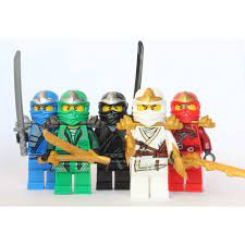 LEGO Ninjago - 5 ZX Ninjas - Lloyd, Kai, Cole, Jay & Zane : Amazon.in: Toys  & Games