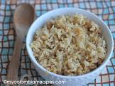 arroz con cebolla  rice with onions