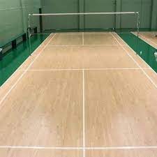 indoor badminton court construction at